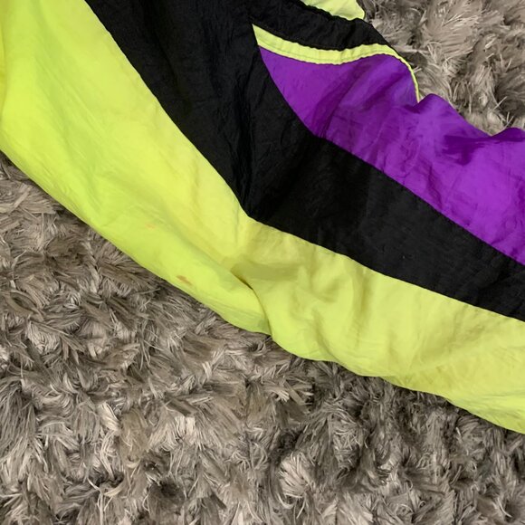 VTG Roffe Demetre Ski Jacket Adult X-Large Made USA 80s Neon Thinsulate 3M - Picture 10 of 11